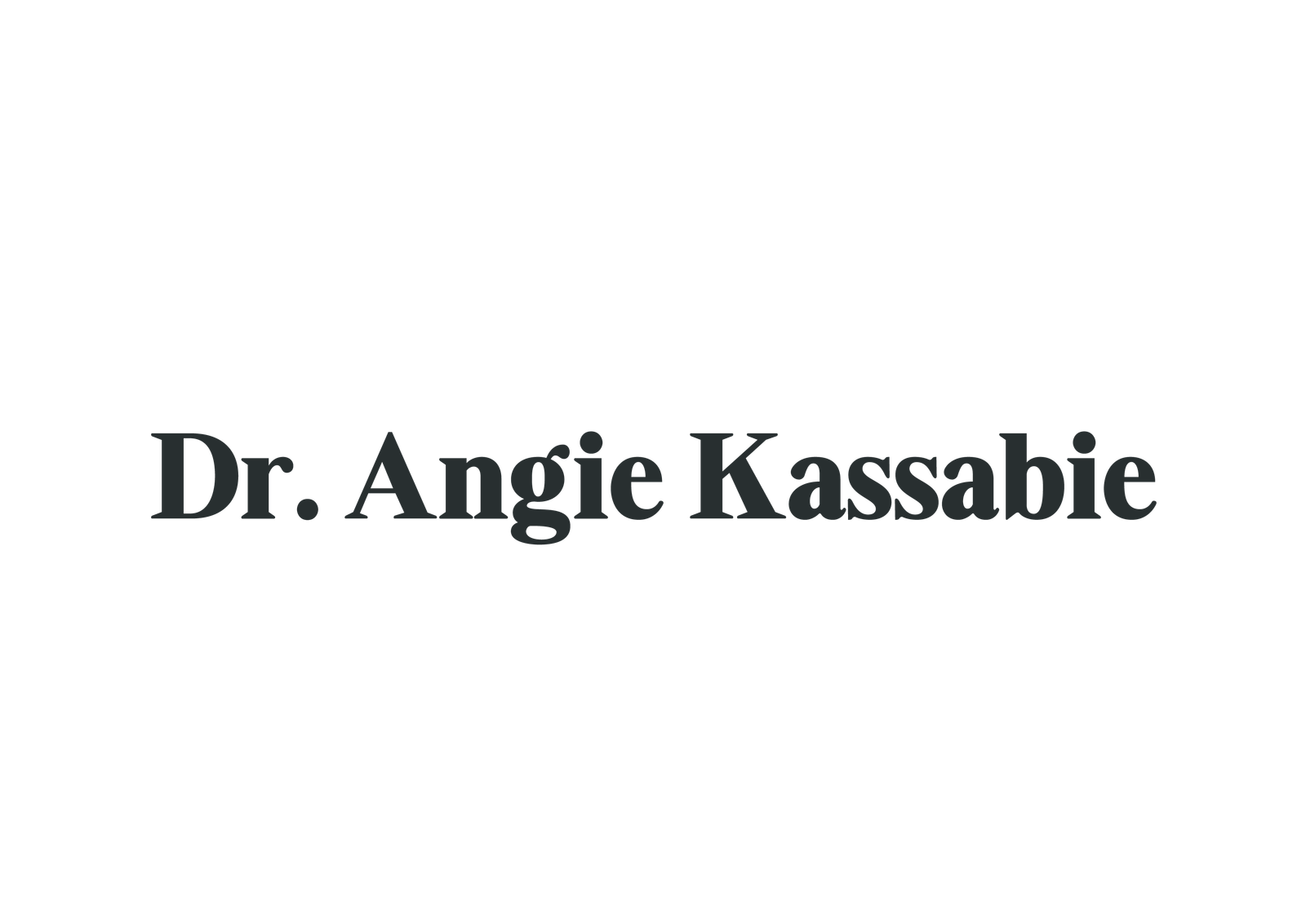 Dr. Angie Kassabie